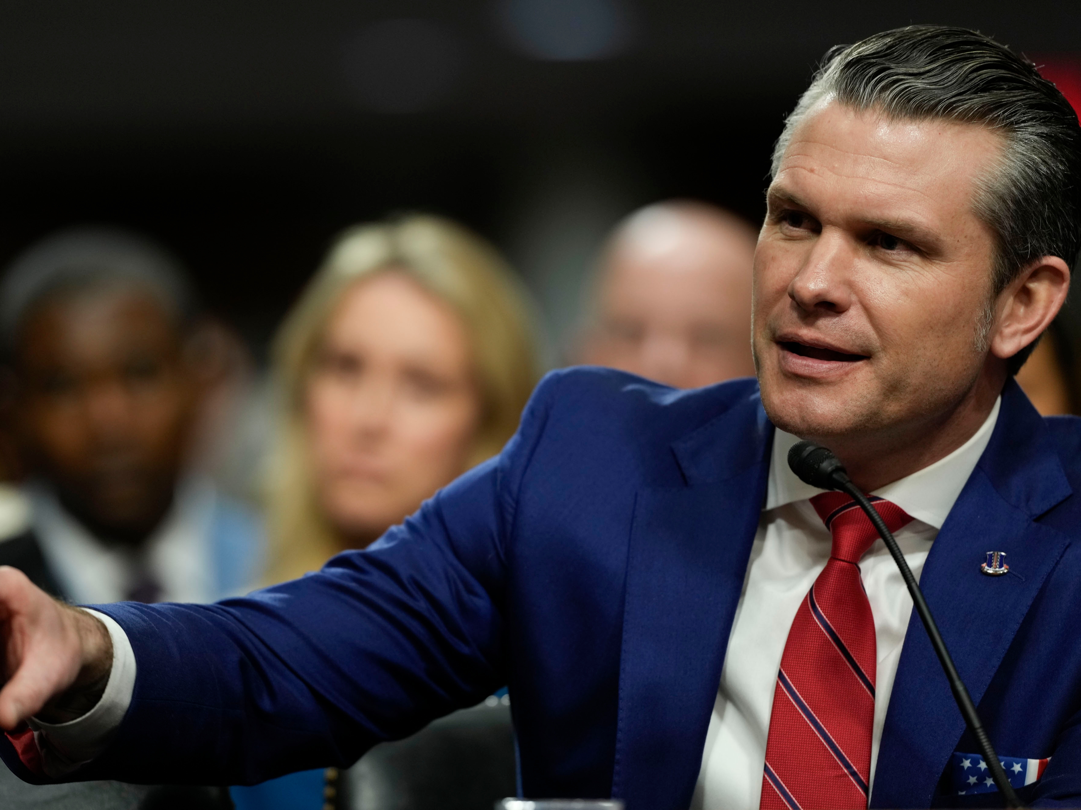caption: Secretary of Defense Pete Hegseth has 30 days to present a plan on how to implement President Trump's executive order on transgender people in the military.