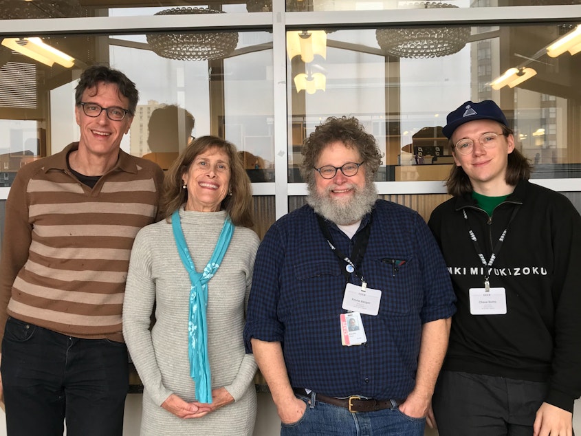 caption: Bill Radke, Joni Balter, Knute Berger and Chase Burns