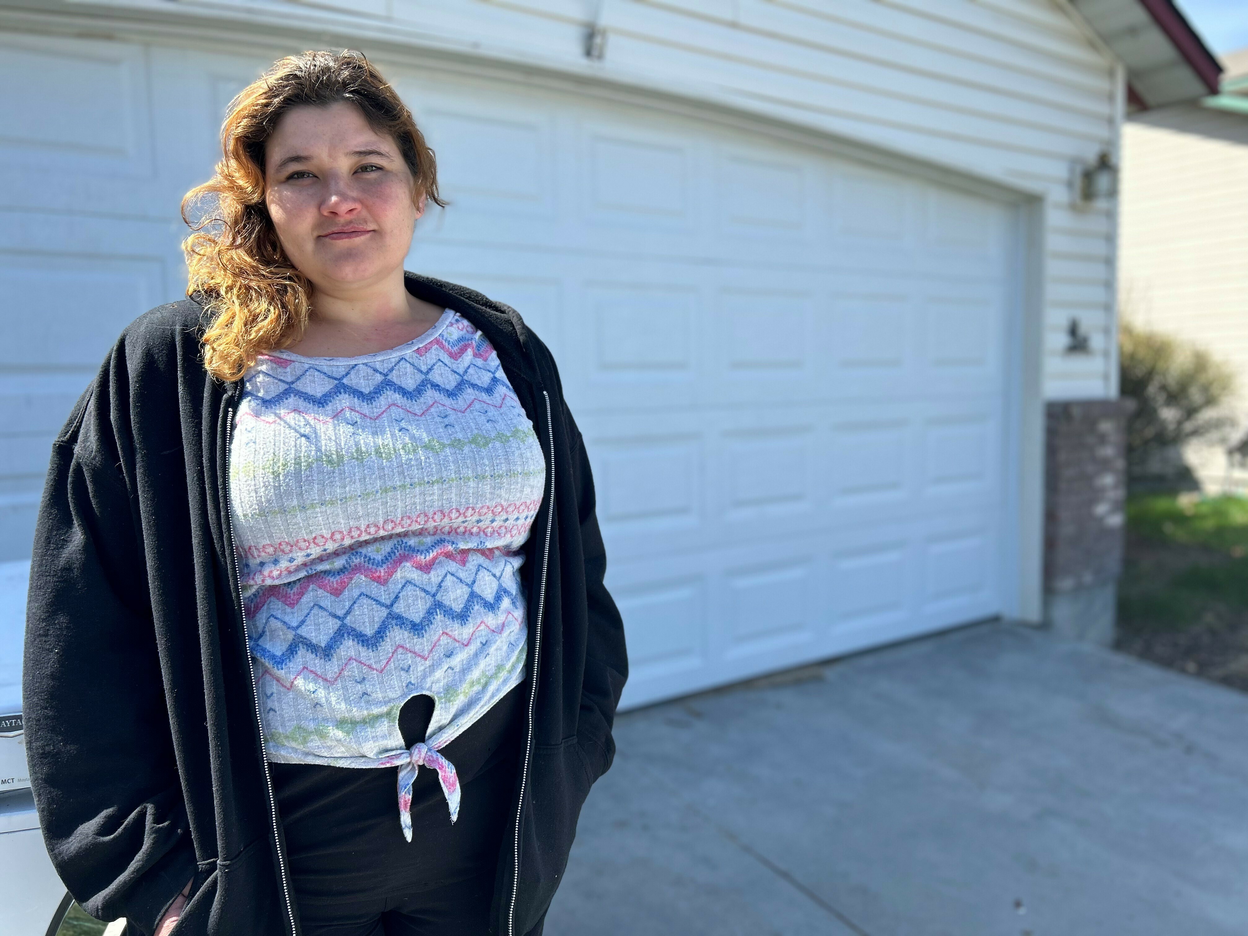 caption: Autumn Hendry moved into the Nesting Place maternity home after she became pregnant, but she wasn't allowed to stay after she began using meth and alcohol again.