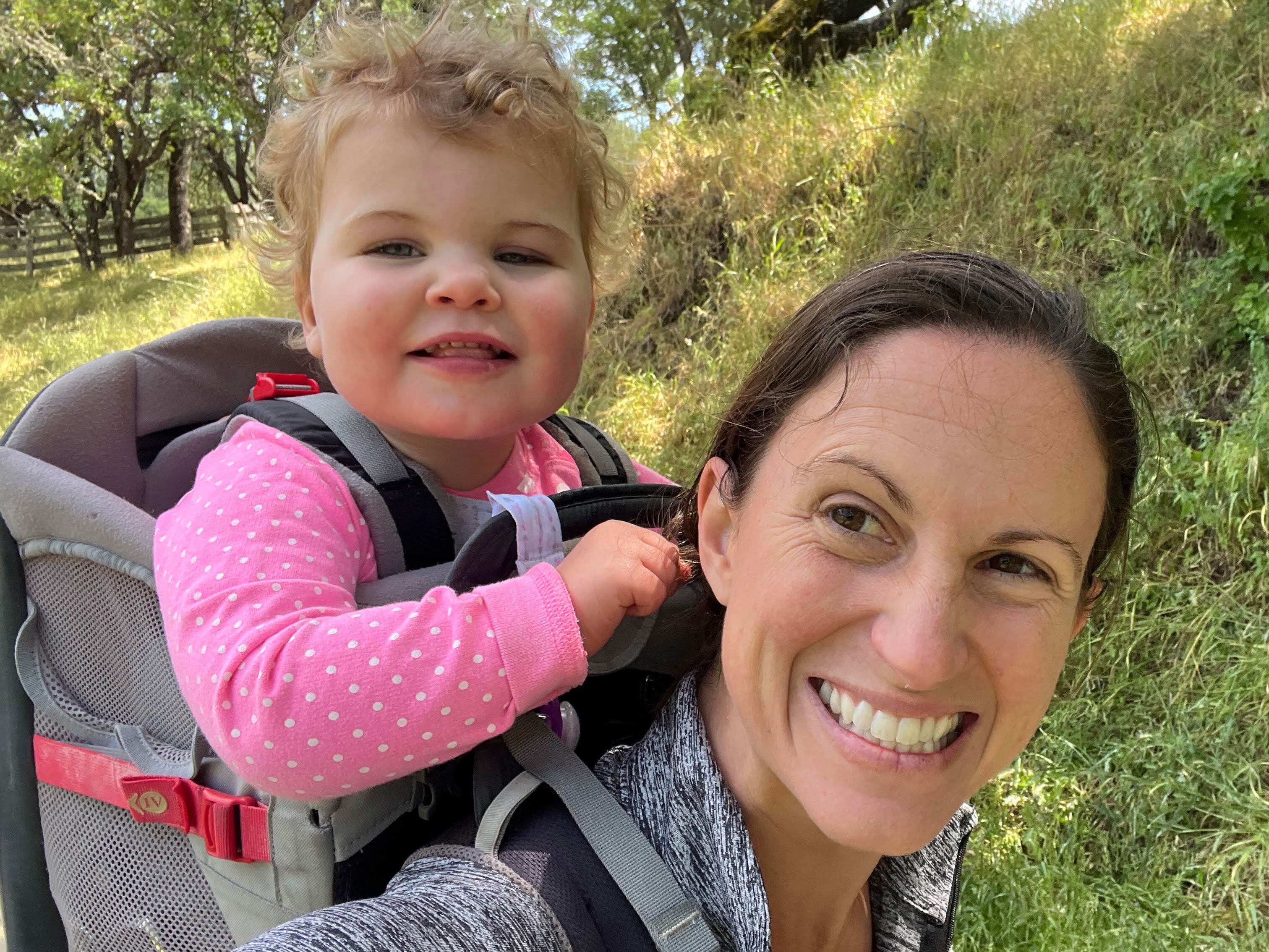 caption: Gerri Landman and her daughter Lucy.