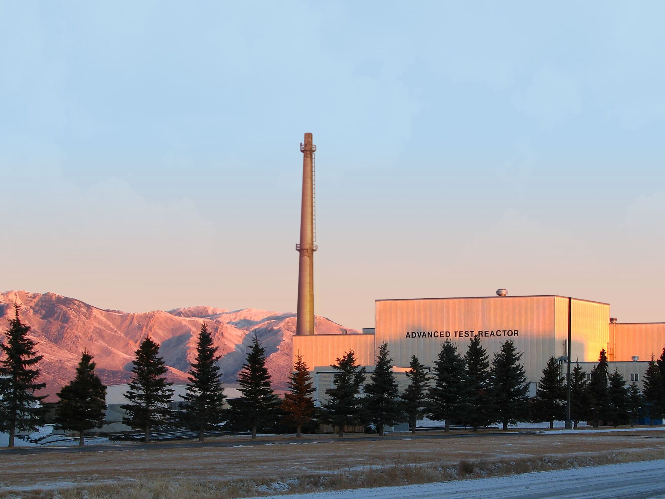 caption: The Advanced Test Reactor at Idaho National Laboratory. The laboratory will soon be home to five new test reactors being built by private companies. Supporters hope the reactors will power data centers needed for Artificial Intelligence.