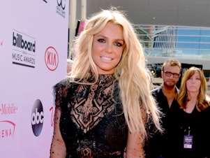 caption: Britney Spears at the Billboard Music Awards in 2016 in Las Vegas.
