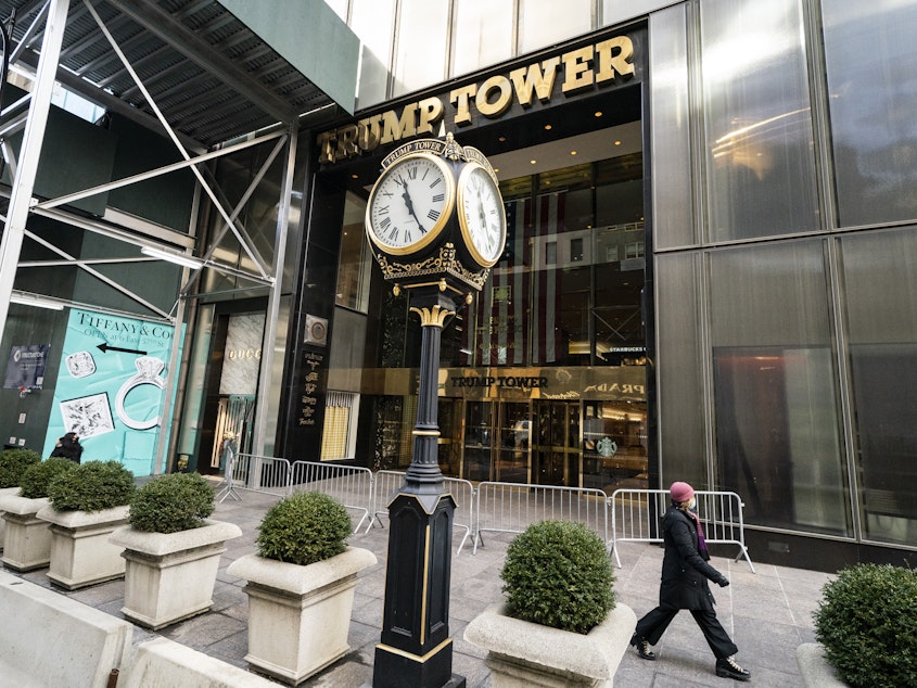 caption: The Trump Organization is headquartered in New York's Trump Tower. The New York attorney general is now investigating the Trump Organization "in a criminal capacity" along with the Manhattan district attorney.