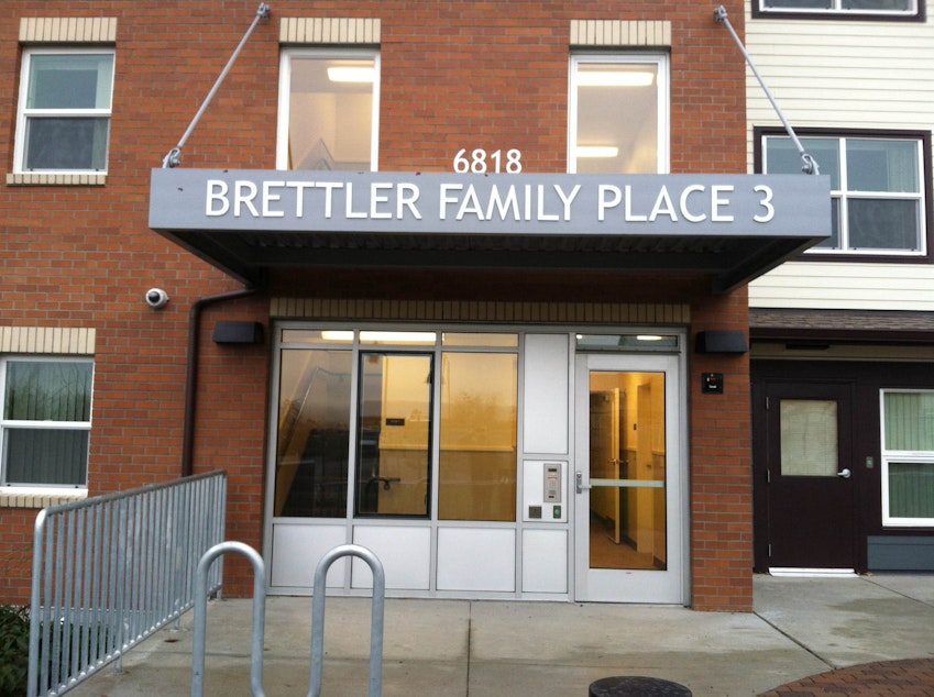 caption: Brettler Family Place, part of the complex at Sand Point Housing