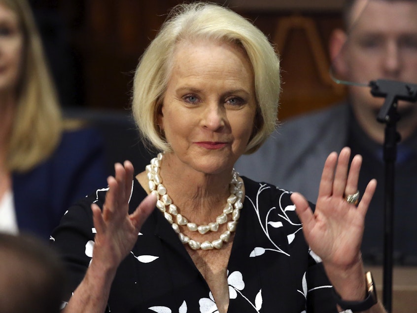 caption: Arizona Republicans voted Saturday to censure Cindy McCain, widow of late Arizona Sen. John McCain, and two prominent GOP officials who have found themselves in disagreement with former President Donald Trump.