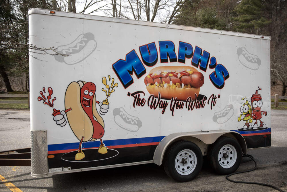 caption: Murph's hot dog stand on Rt. 117 in Lancaster, Mass. (Robin Lubbock/WBUR)