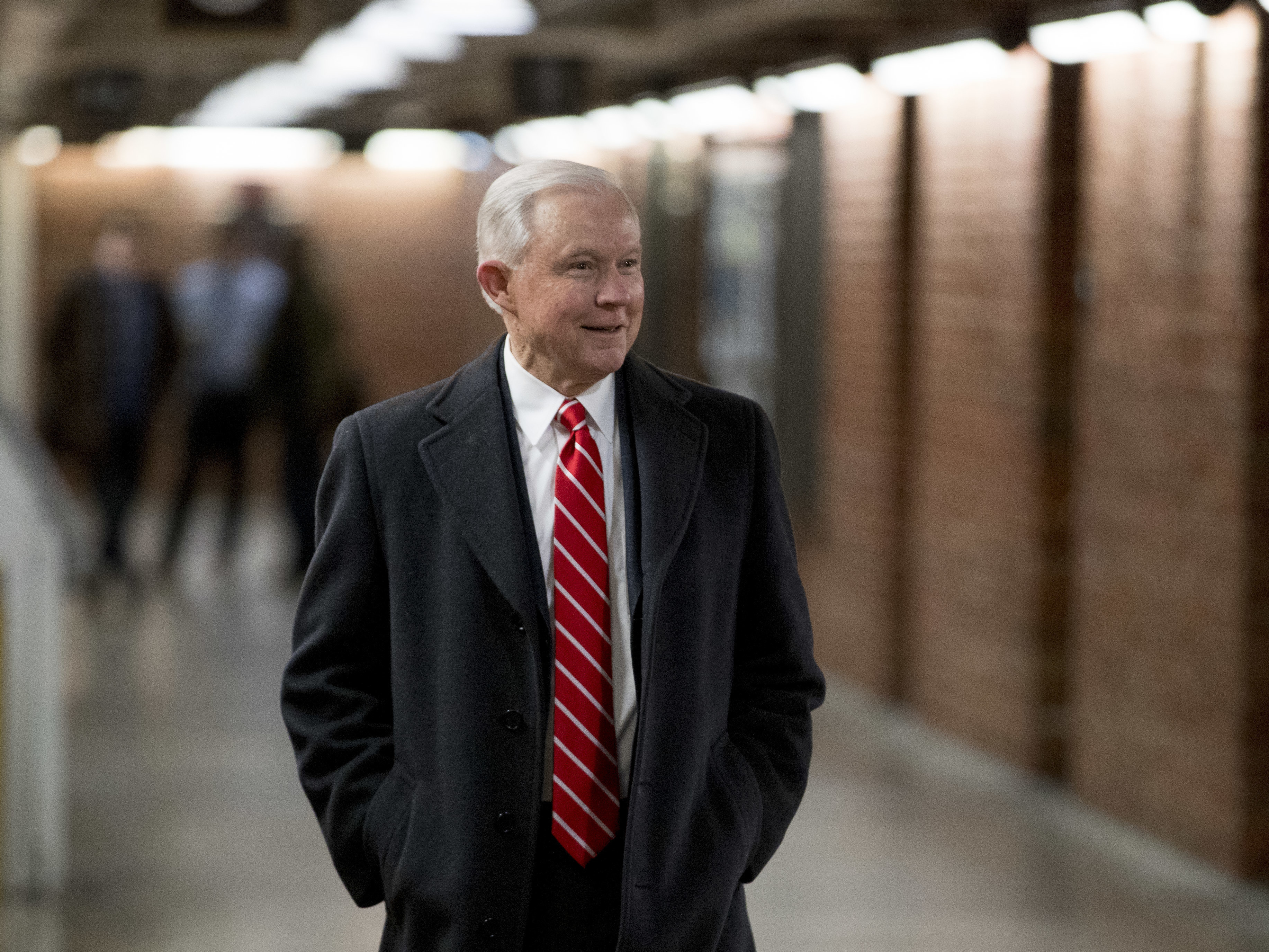 caption: Jeff Sessions, the former attorney general and U.S. senator from Alabama, is set to announce Thursday his candidacy for the U.S. Senate race in his home state.