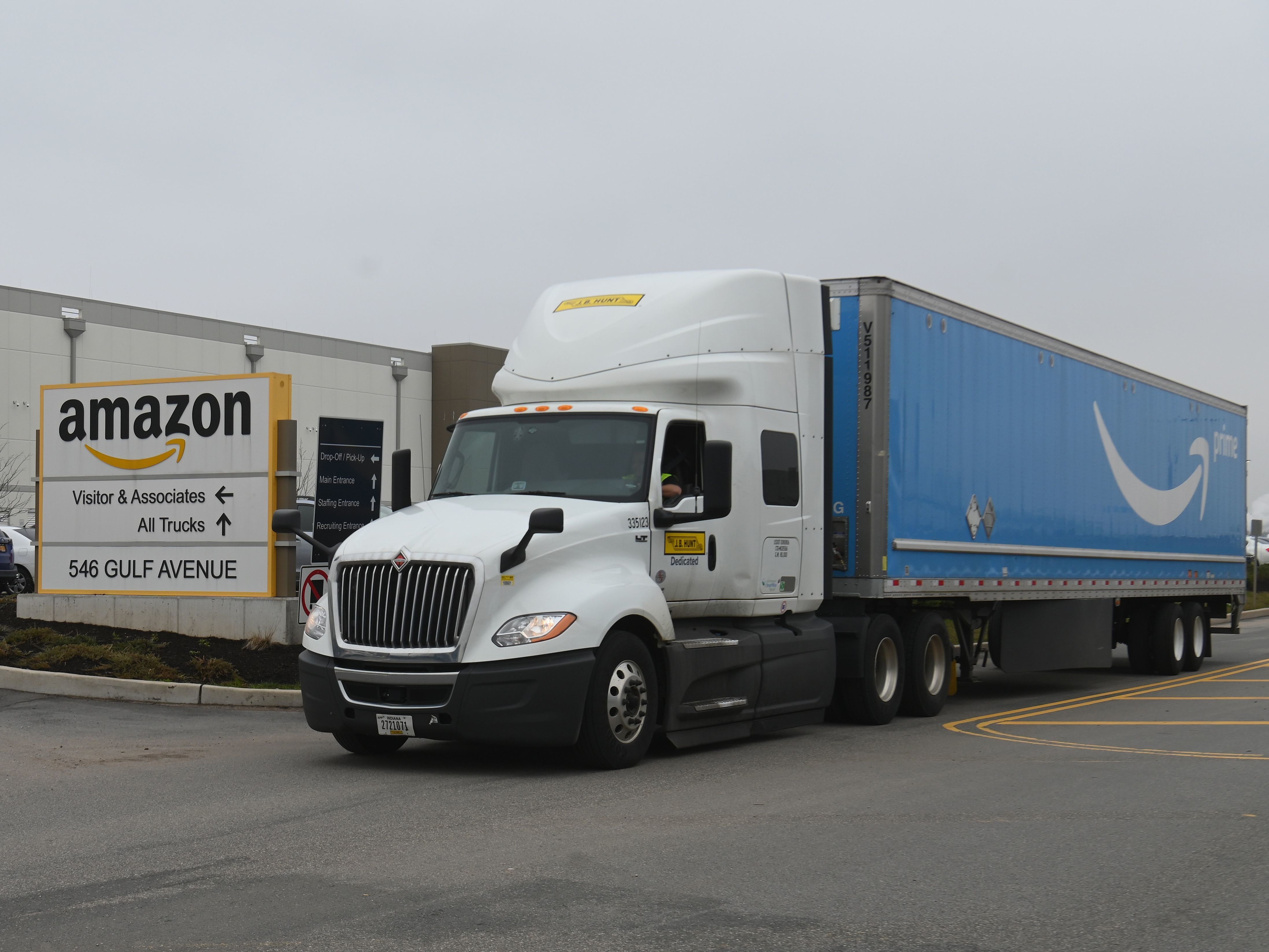caption: Workers at Amazon's Staten Island, N.Y., warehouse staged a protest demanding that the facility be closed following several confirmed cases of the coronavirus among staff.