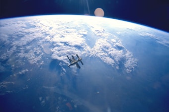caption: The overview effect is known to affect astronauts.