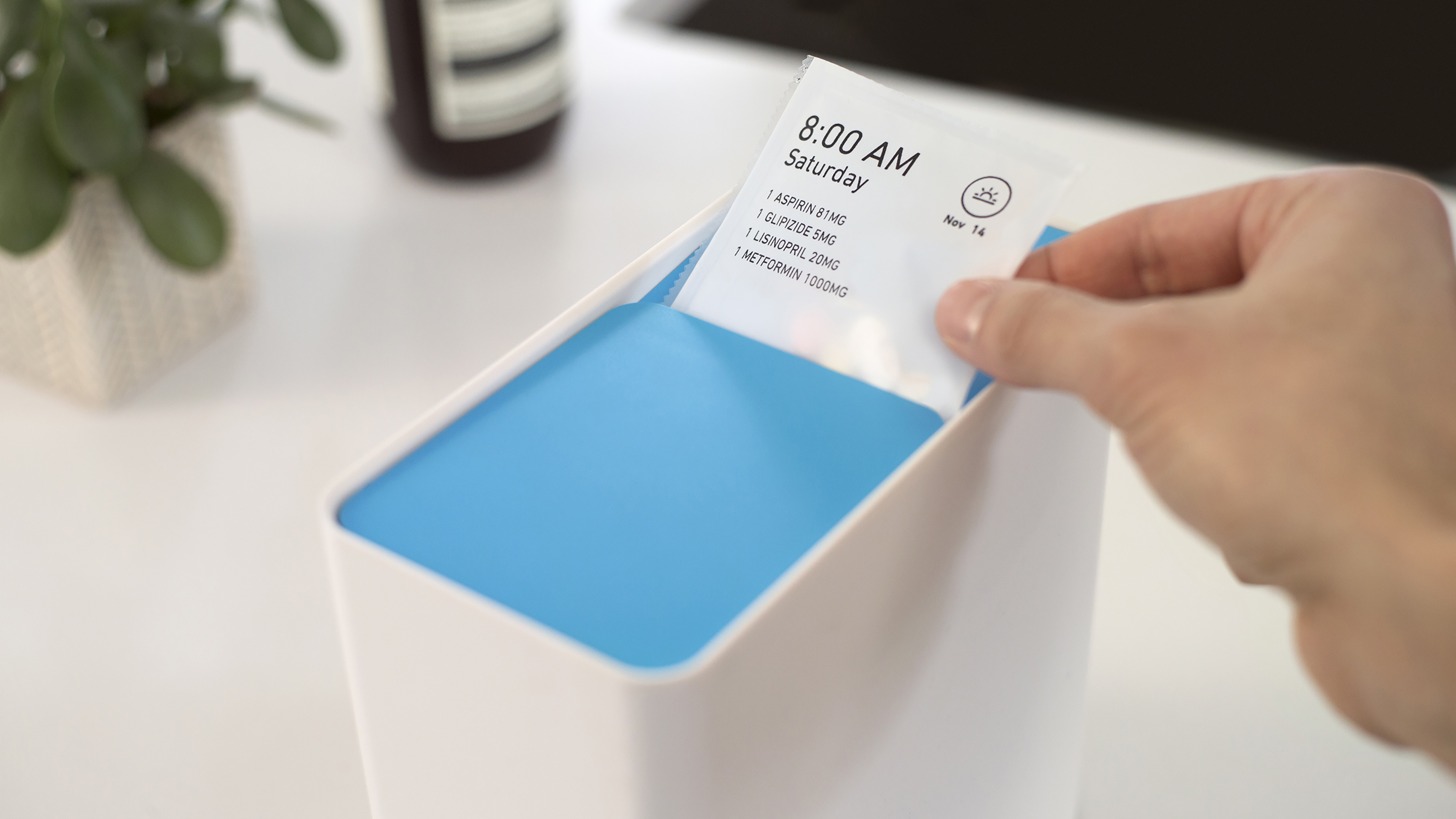 caption: PillPack, acquired by Amazon.com, ships to every state except Hawaii. This gives Amazon almost instant access to the lucrative US pharmaceutical sales business. 