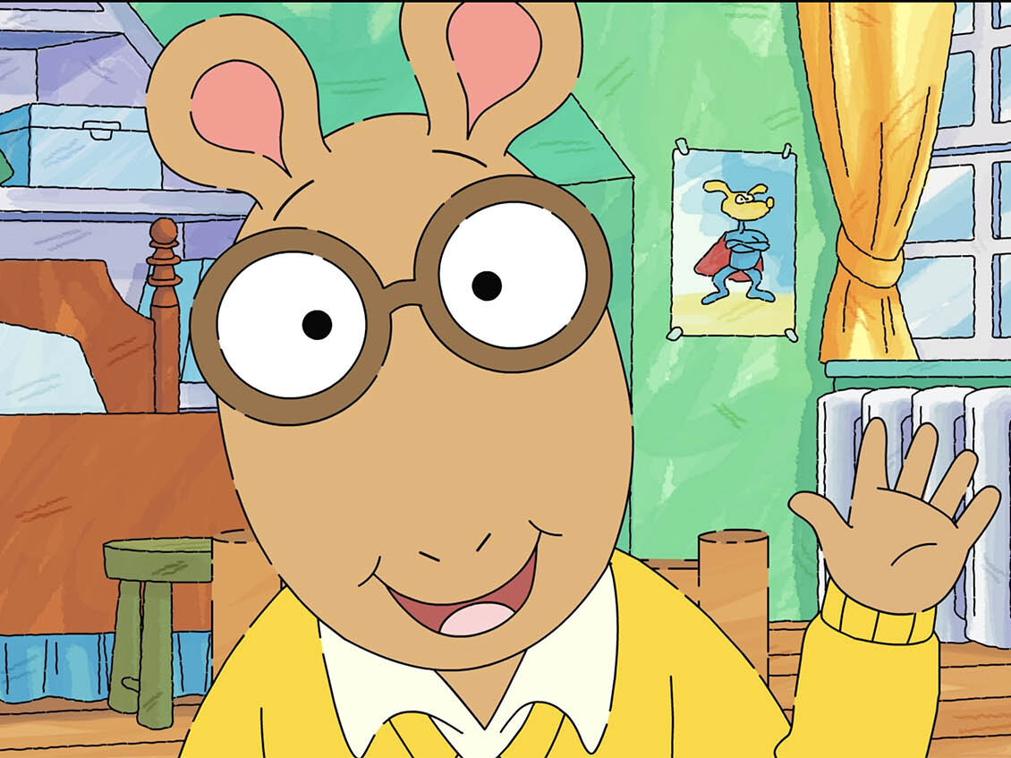 caption: <em>Arthur</em> first aired on PBS KIDS in 1996.