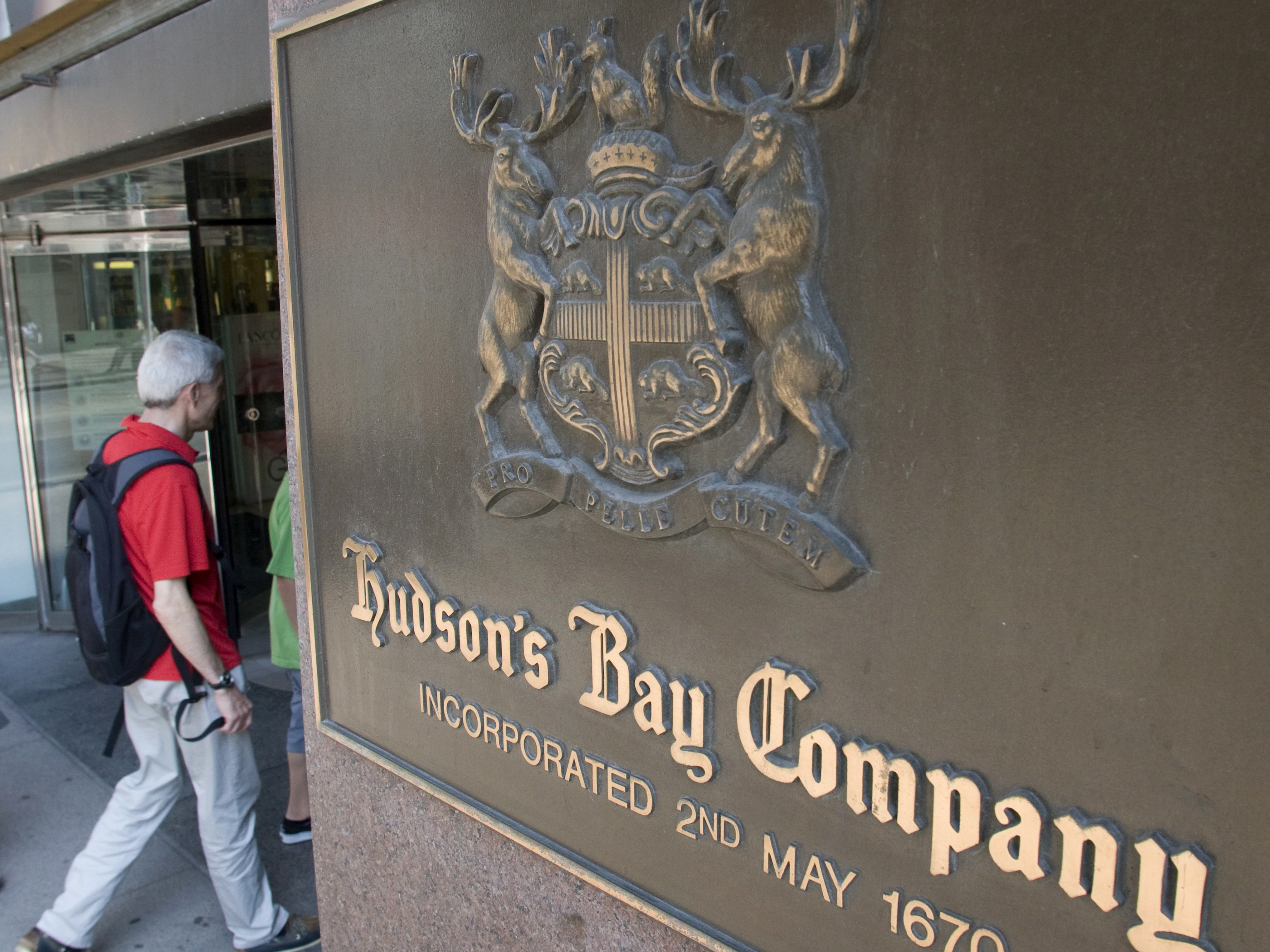 caption: Hudson's Bay has entered creditor protection, struggling with debt.