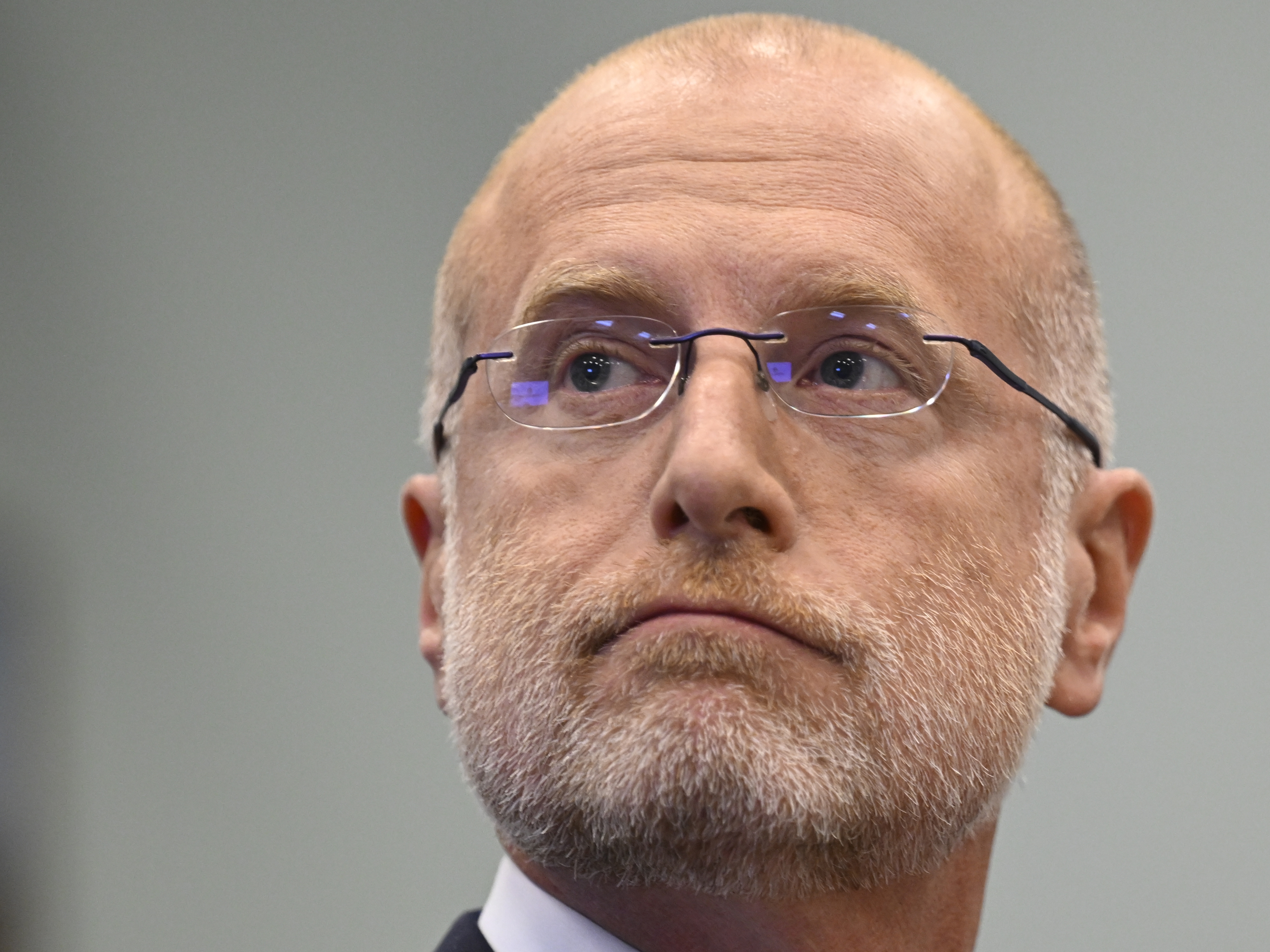 caption: Since taking the helm of the Federal Communications Commission in January, Chairman Brendan Carr has launched investigations of nearly every major broadcast network.