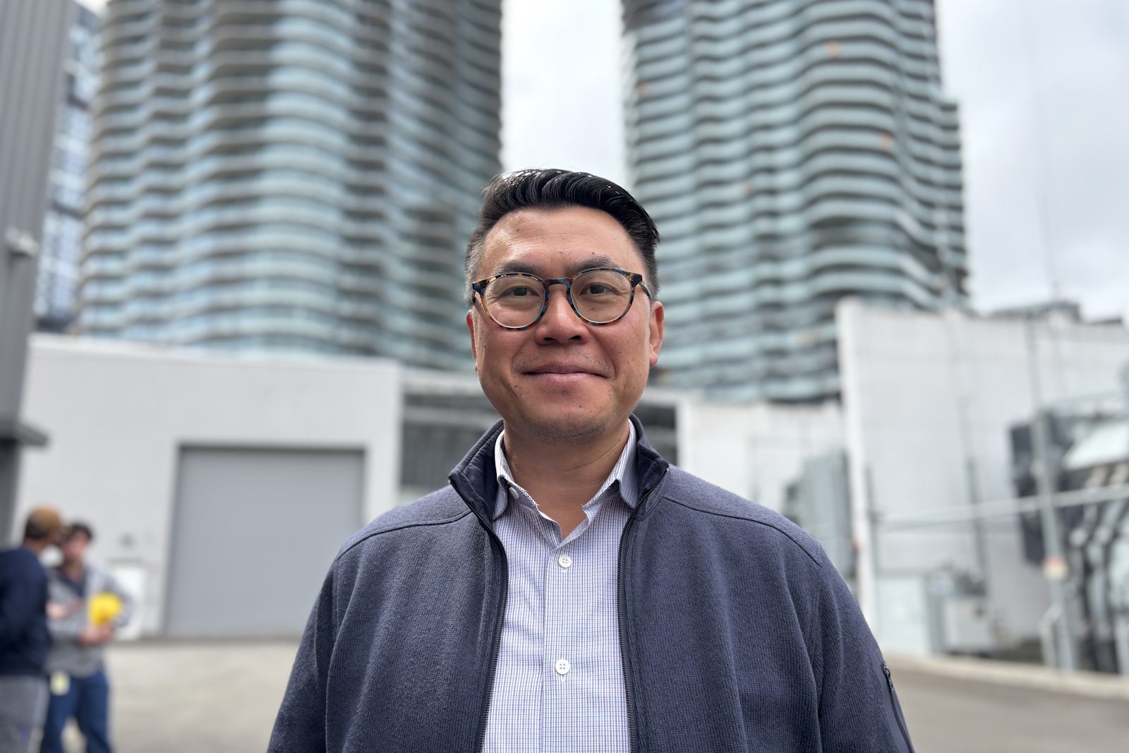 caption: Joe Nguyen at Seattle City Light's Denny Substation on July 25, 2025