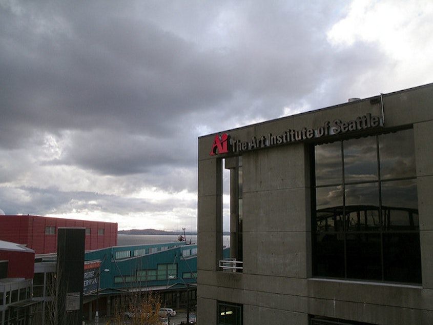 caption: The Art Institute of Seattle has laid off 10 faculty members.