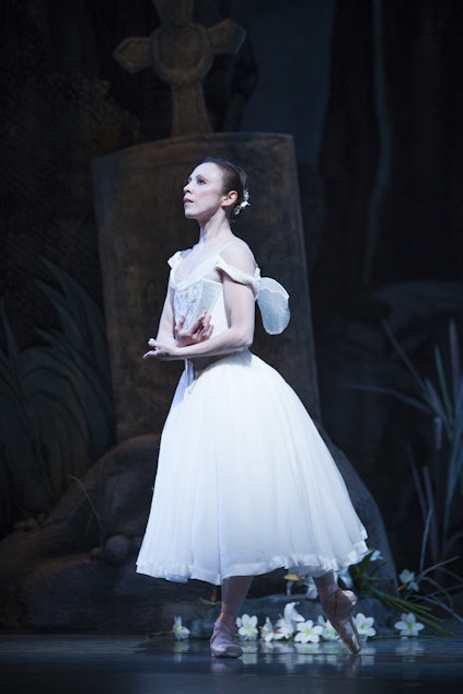 caption: Kaori Nakamura dances the title role in Pacific Northwest Ballet's reconstruction of the classic ballet 'Giselle'