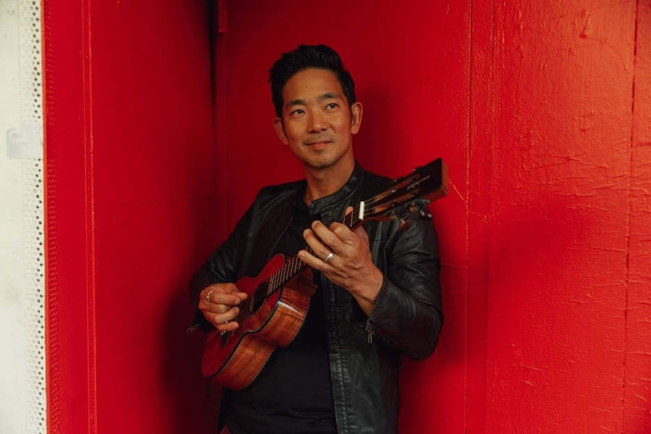 caption: Jake Shimabukuro's new album is called "Blues Experience." (Courtesy of Sienna Morales)