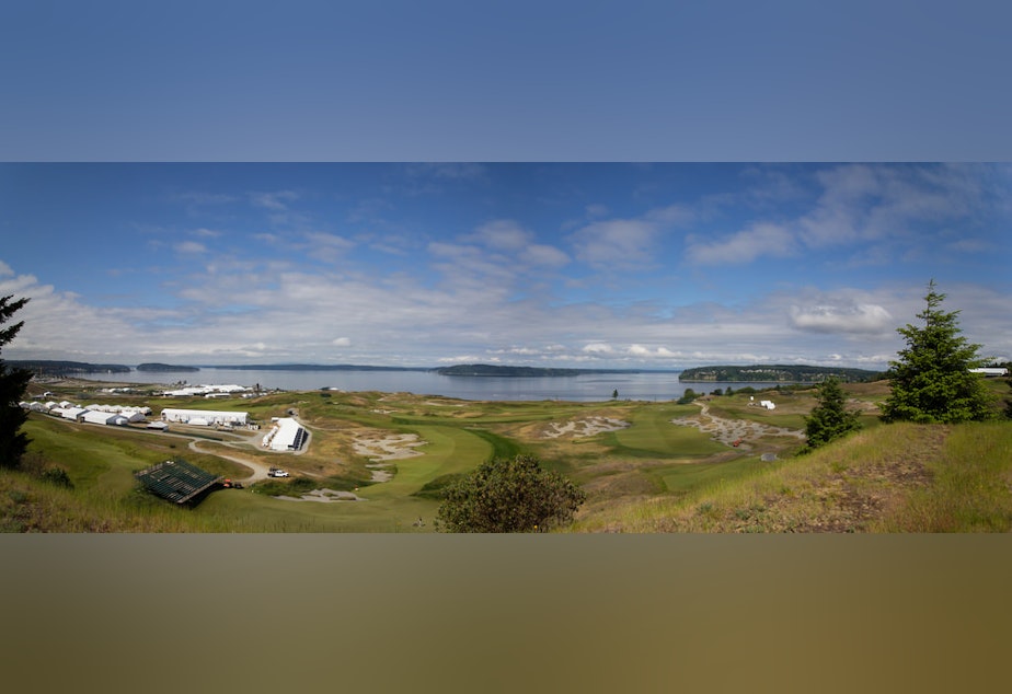 caption: Chambers Bay golf course in Tacoma, Washington.