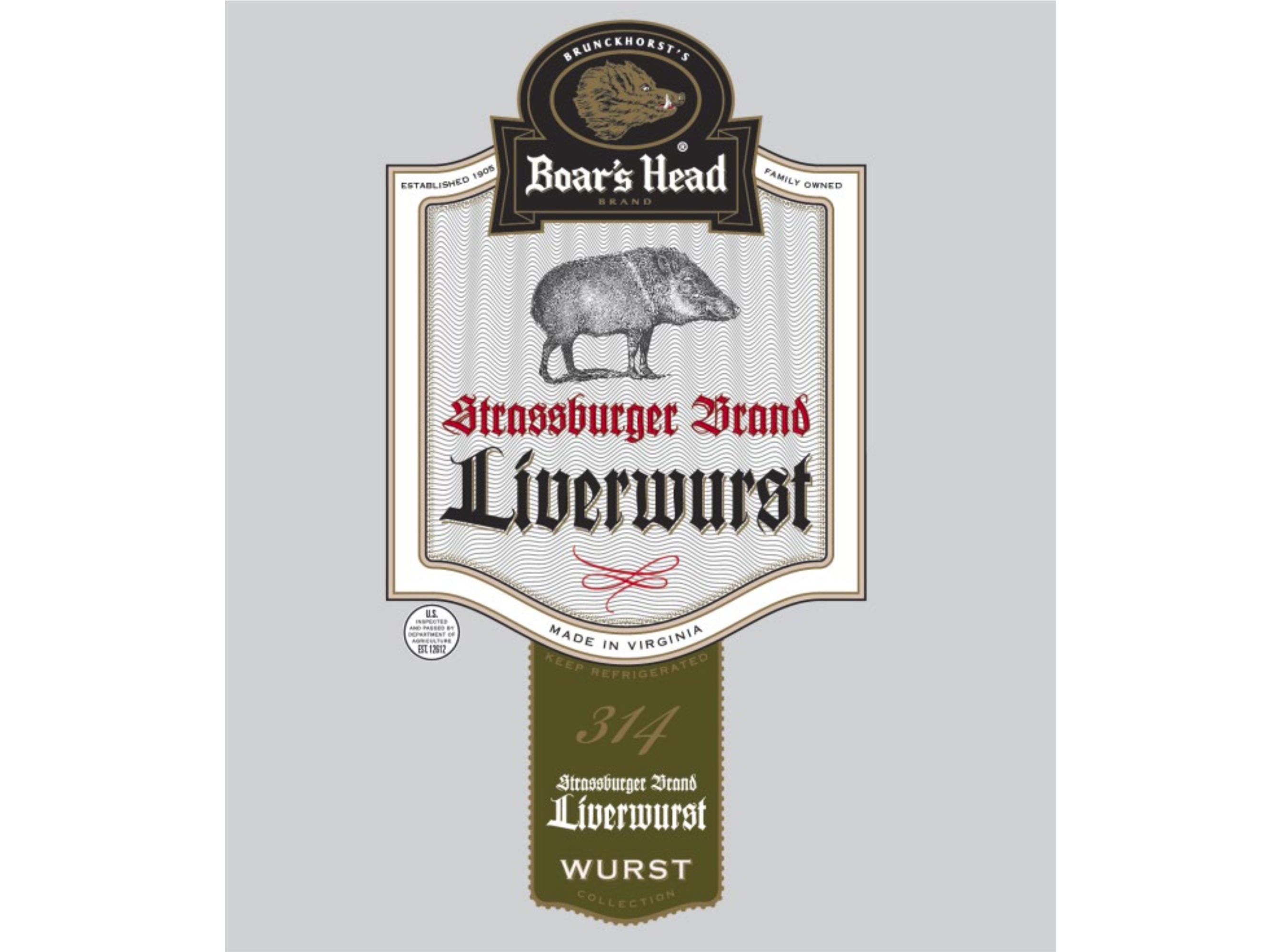 caption: This image provided by the U.S. Department of Agriculture in July 2024 shows a label for Boar's Head liverwurst. The company recalled 7 million pounds of deli meats on July 30, 2024, expanding an initial recall on July 25 after a liverwurst sample collected in Maryland tested positive for listeria.  