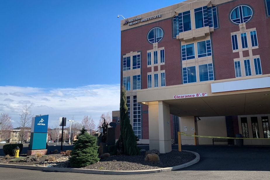 caption: Astria Health closed its hospital in Yakima earlier in 2020 after a bankruptcy filing. Earlier this year, the state and county looked at reopening it to serve the county if coronavirus cases caused the city's only remaining hospital to get overwhelmed.