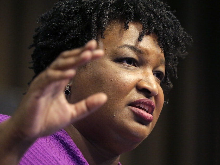 caption: Former Georgia gubernatorial candidate Stacey Abrams is launching Fair Fight 2020, which aims to enfranchise voters across the country.