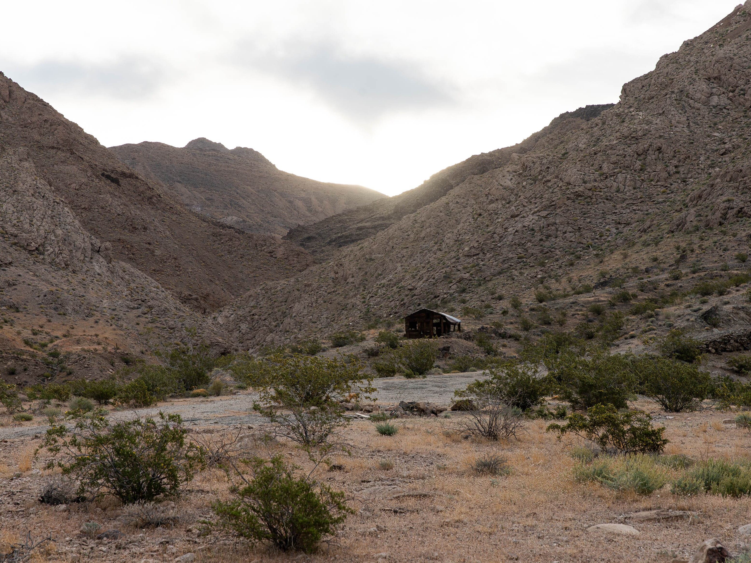 caption: This is the remains of an abandoned mine in the Nopah Range near Death Valley, California on Sunday March 22, 2026.
