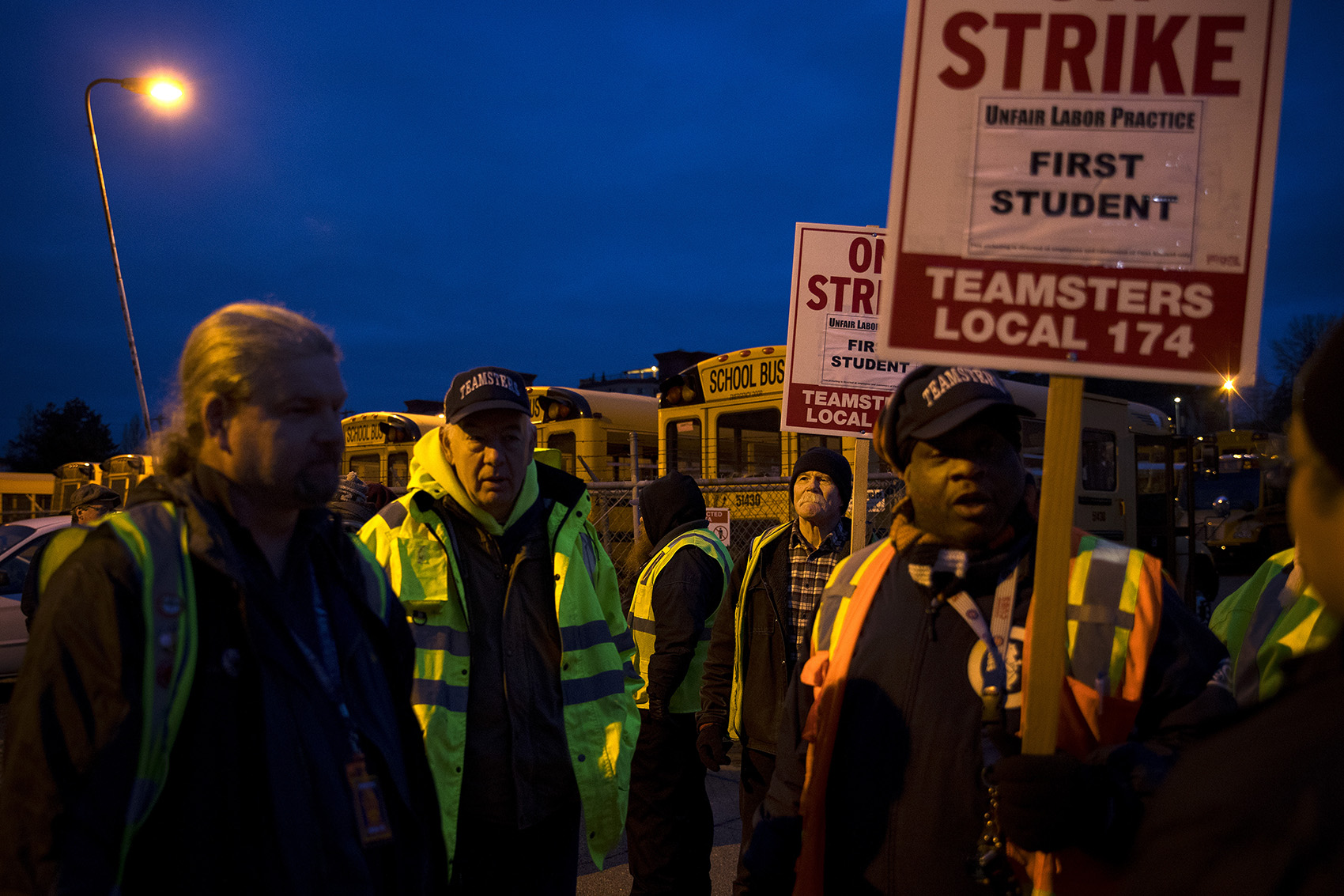 KUOW - Seattle school bus drivers go on strike for better benefits