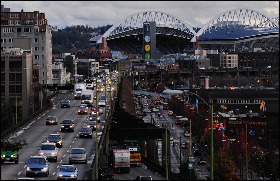caption: The Alaskan Way Viaduct closes for good on Friday.