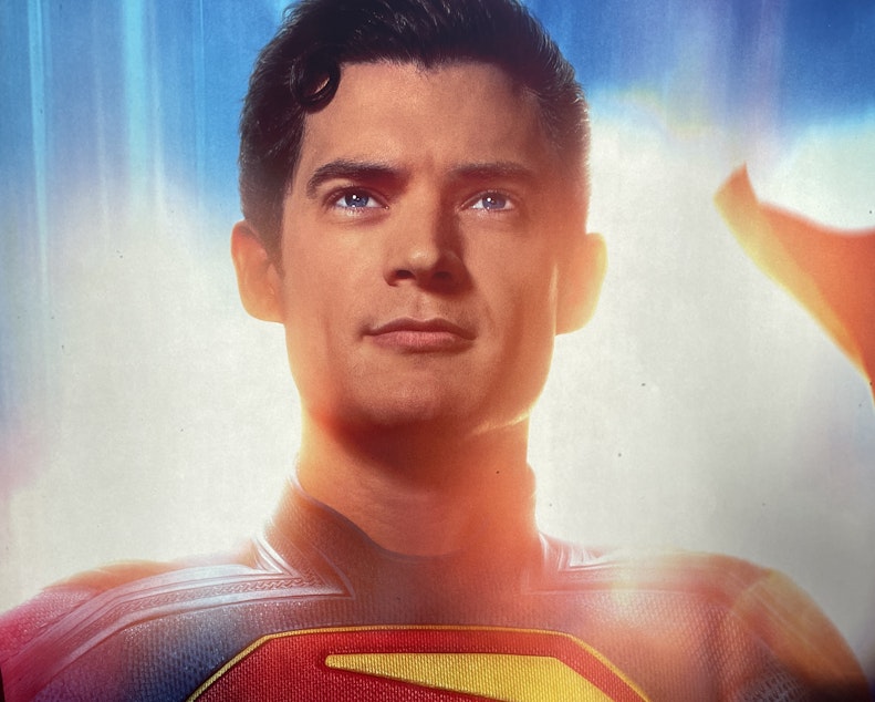 caption: David Corenswet stars as Superman / Clark Kent in 2025's "Superman." The film released into movie theaters July 11, 2025.