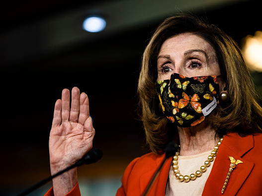 caption: House Nancy Pelosi, D-Calif., launched a security review of the Capitol following the January 6 attack on the building that resulted in five deaths.
