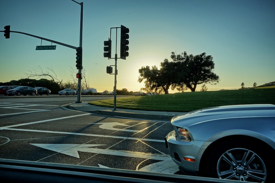 caption: This driver wants to be extra sure there is no accusation of box blocking. Are you prepared to do the same?