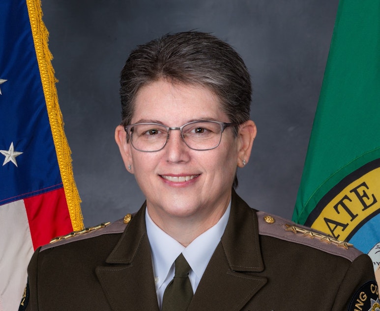 caption: King County Sheriff Mitzi Johanknecht says the County Council hasn't adequately vetted a proposal giving them more authority over her office. 