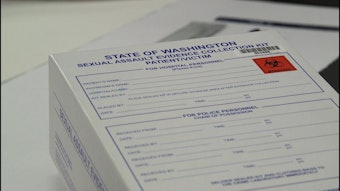 caption: A example of a box of rape evidence, stock photo from Washington State Patrol
