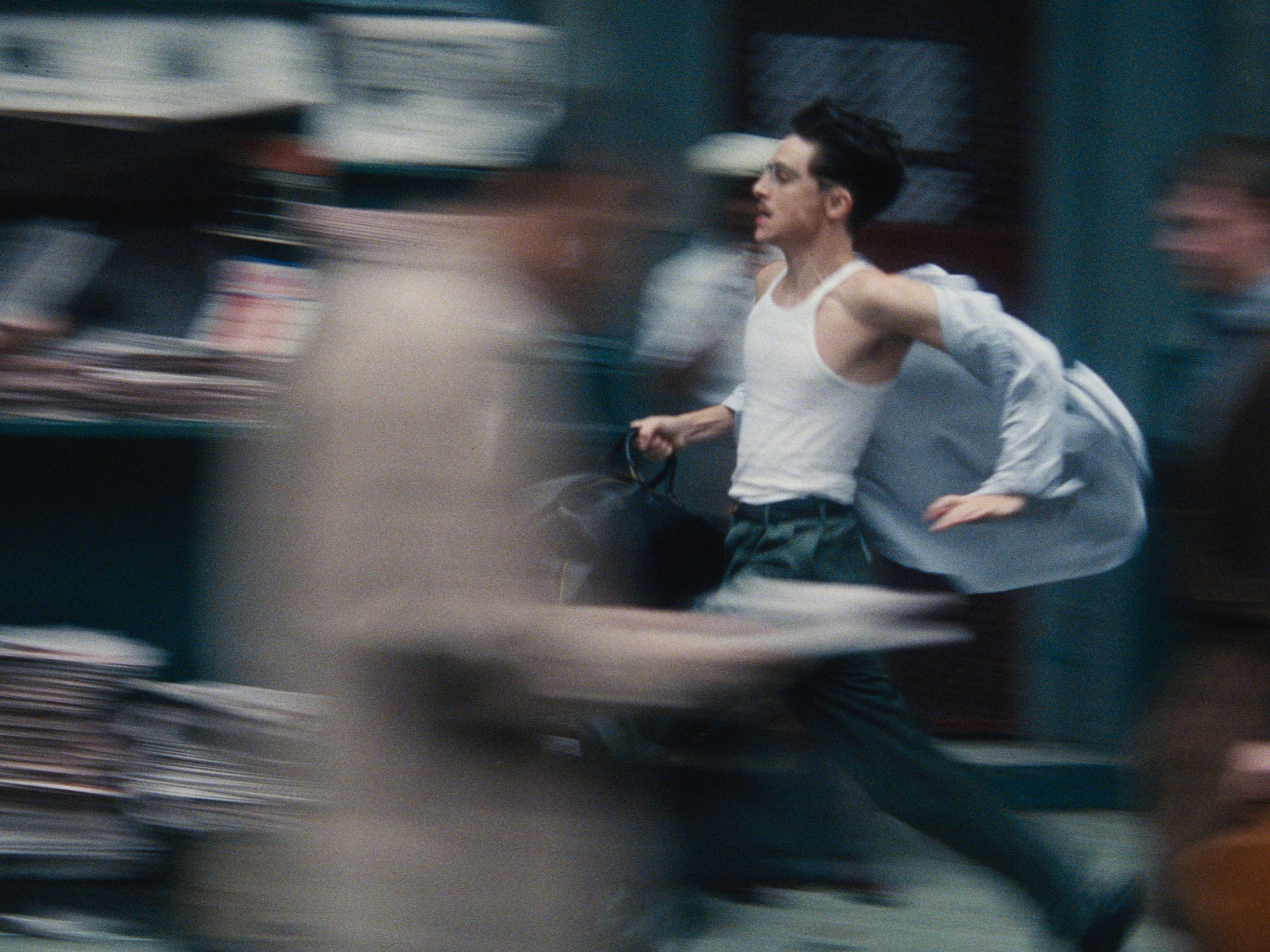 caption: Timothée Chalamet plays a shoe salesman who dreams of becoming the greatest table tennis player in the world in <em>Marty Supreme</em>.