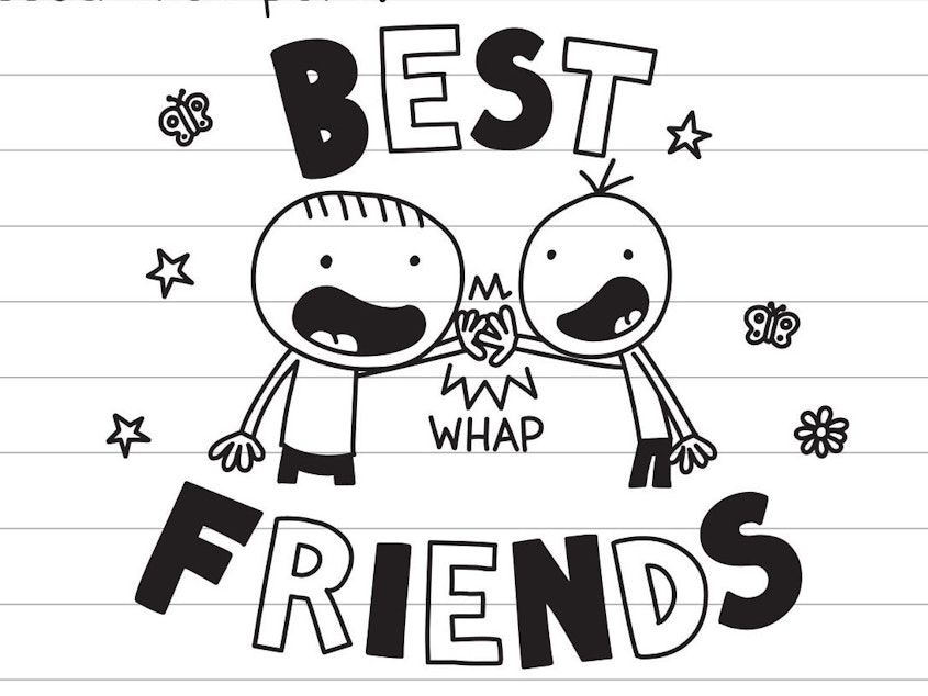 caption: "The first thing you need to know about me is that I am Greg Heffley's best friend," Rowley Jefferson writes in his journal. "I know it says that on the cover but I wanted to mention it in case you missed that part."