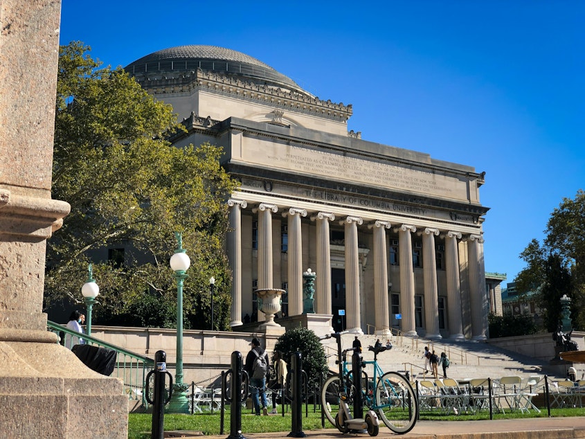 caption: The Low Memorial Library at Columbia University in New York City.