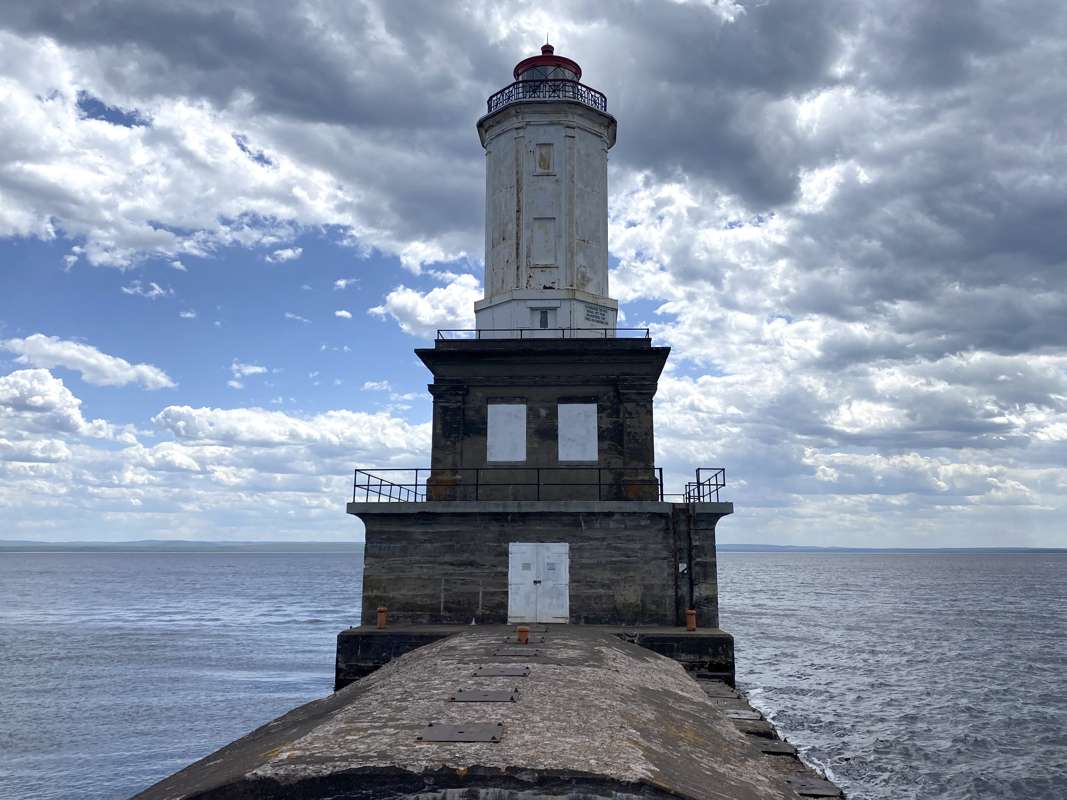 caption: The Keweenaw Waterway Lower Entrance Light in Chassell, Mich., dates to 1919. Interested? The federal government is now taking applications to transfer the property to a new owner who promises to maintain the historic structure.