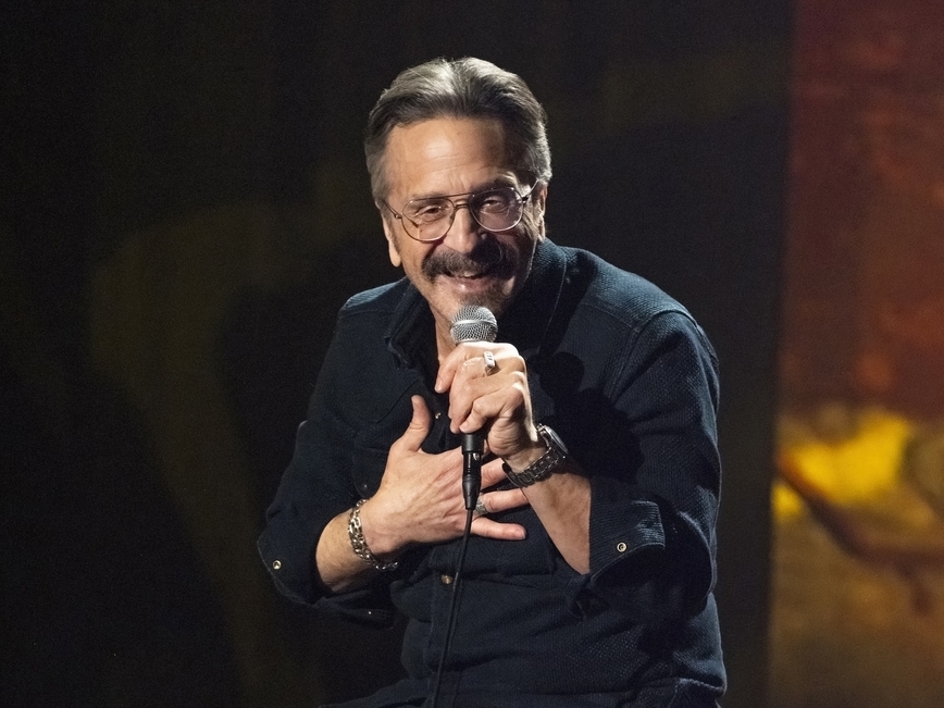 caption: Marc Maron unpacks some of his obsessions in the HBO comedy special, <em>Panicked</em>.