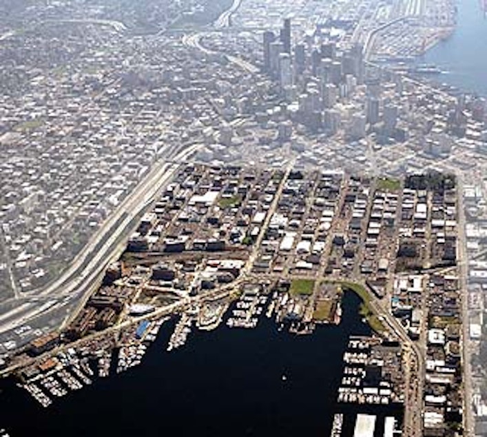 caption: South Lake Union, home of Amazon.com Inc.'s first headquarters. Now the company says there will be another. It opened up a cross-continental competition for a campus to hold 50,000 workers.  
