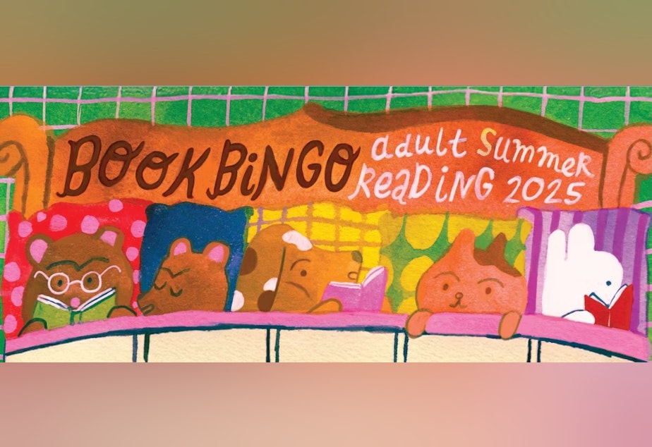 caption: Seattle Public Library's annual Book Bingo kicks off on May 19, 2025. This year, the program expanded to include the King County Library System.