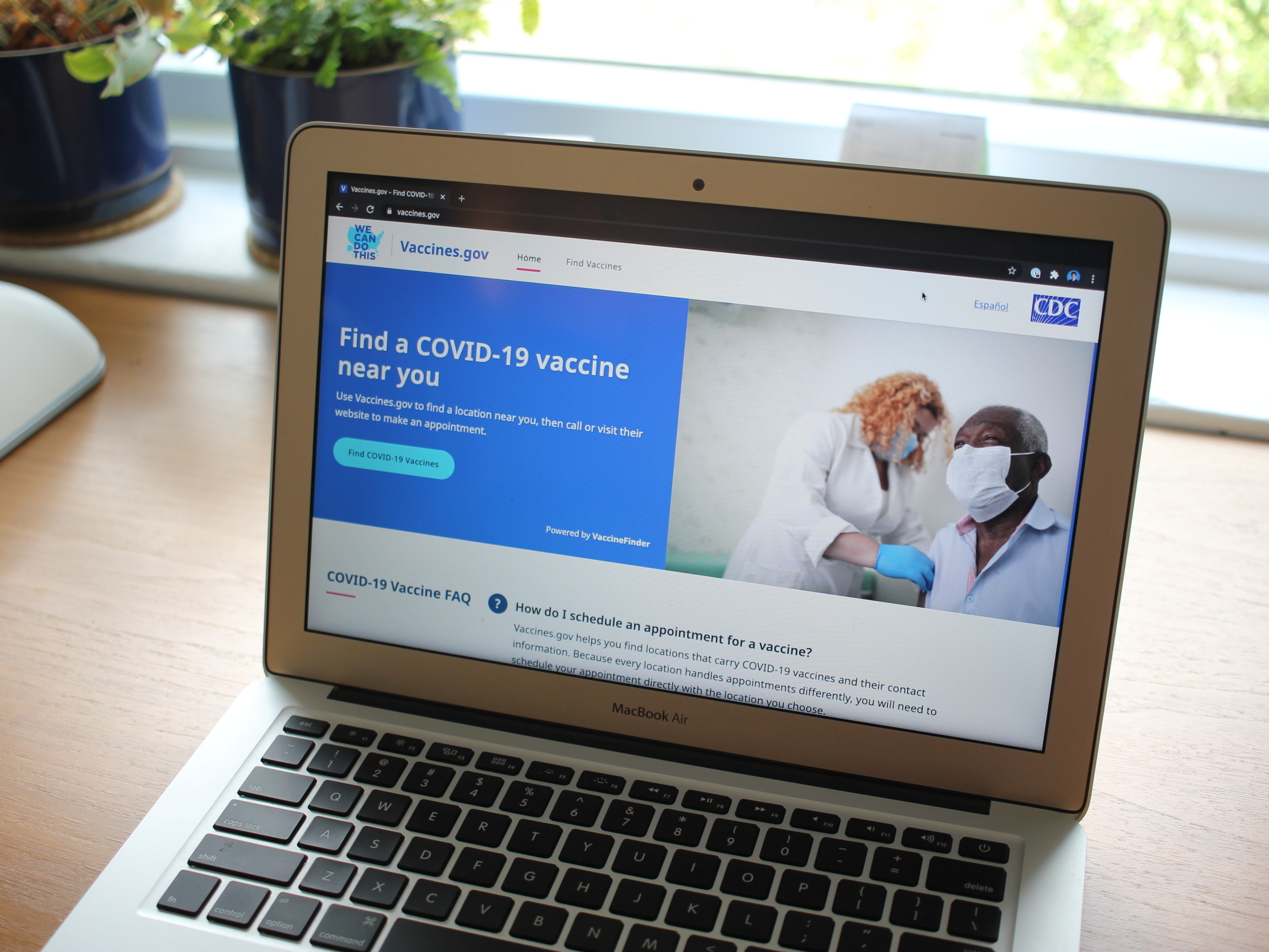 caption: The Biden administration launched Vaccines.gov on Friday to try to help people find COVID-19 vaccines near them.