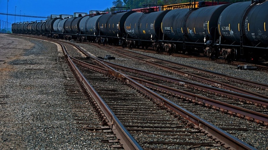 caption: Railroads are being required by the federal government to share some information with states about their shipments of oil from North Dakota's Bakken fields. But they don't want the states to disclose that information to the public.