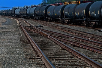 caption: Railroads are being required by the federal government to share some information with states about their shipments of oil from North Dakota's Bakken fields. But they don't want the states to disclose that information to the public.