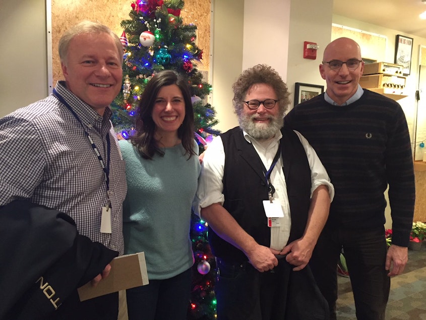 caption: L-R: John Carlson, Jessyn Farrell, Knute Berger, C.R. Douglas