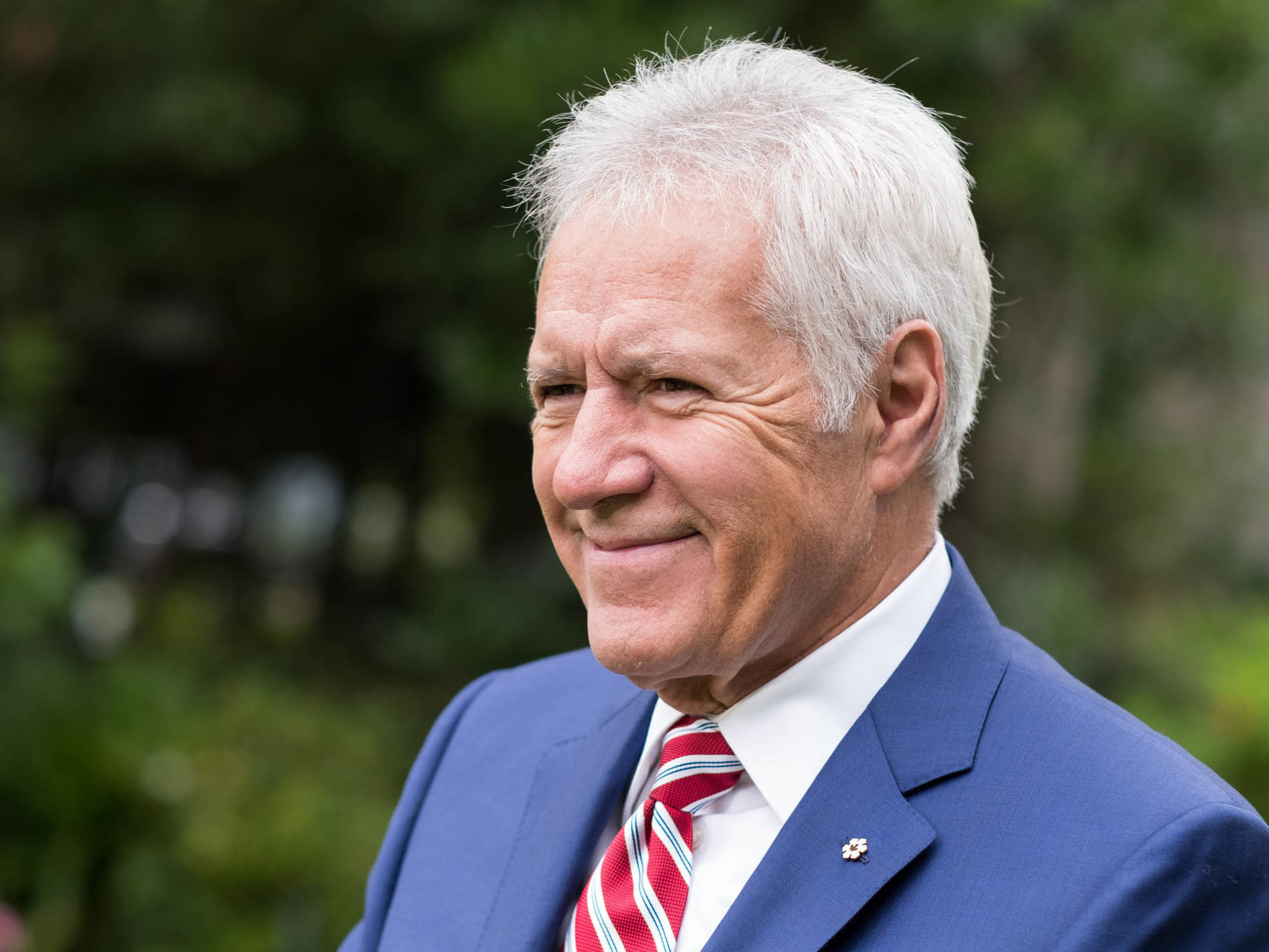 Alex Trebek attends the 150th anniversary of Canada's Confederation at the Official Residence of Canada on June 30, 2017 in Los Angeles.