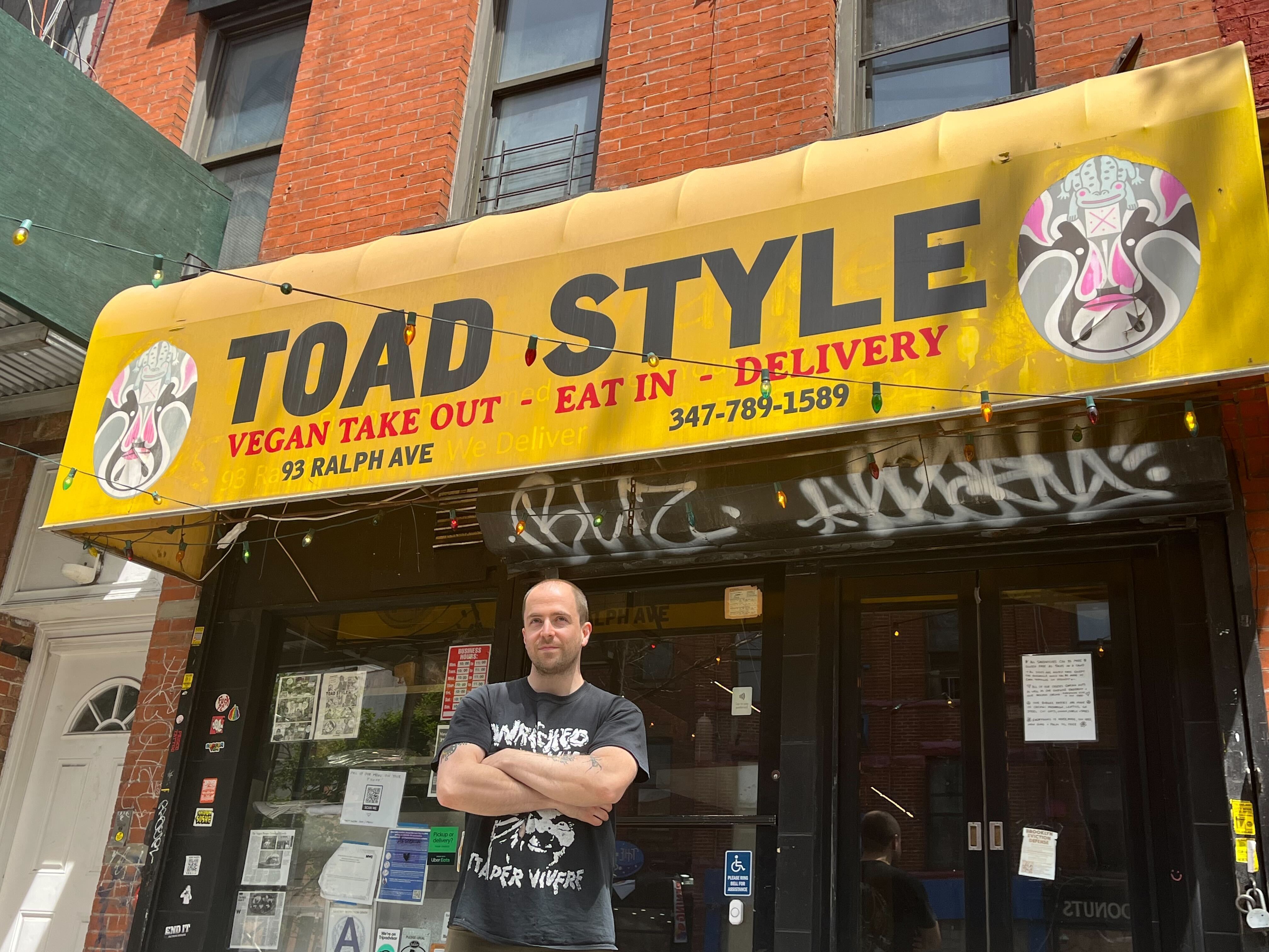 caption: Tyler Merfeld co-owns Toad Style BK in New York and says his restaurant was overwhelmed by the promotion.