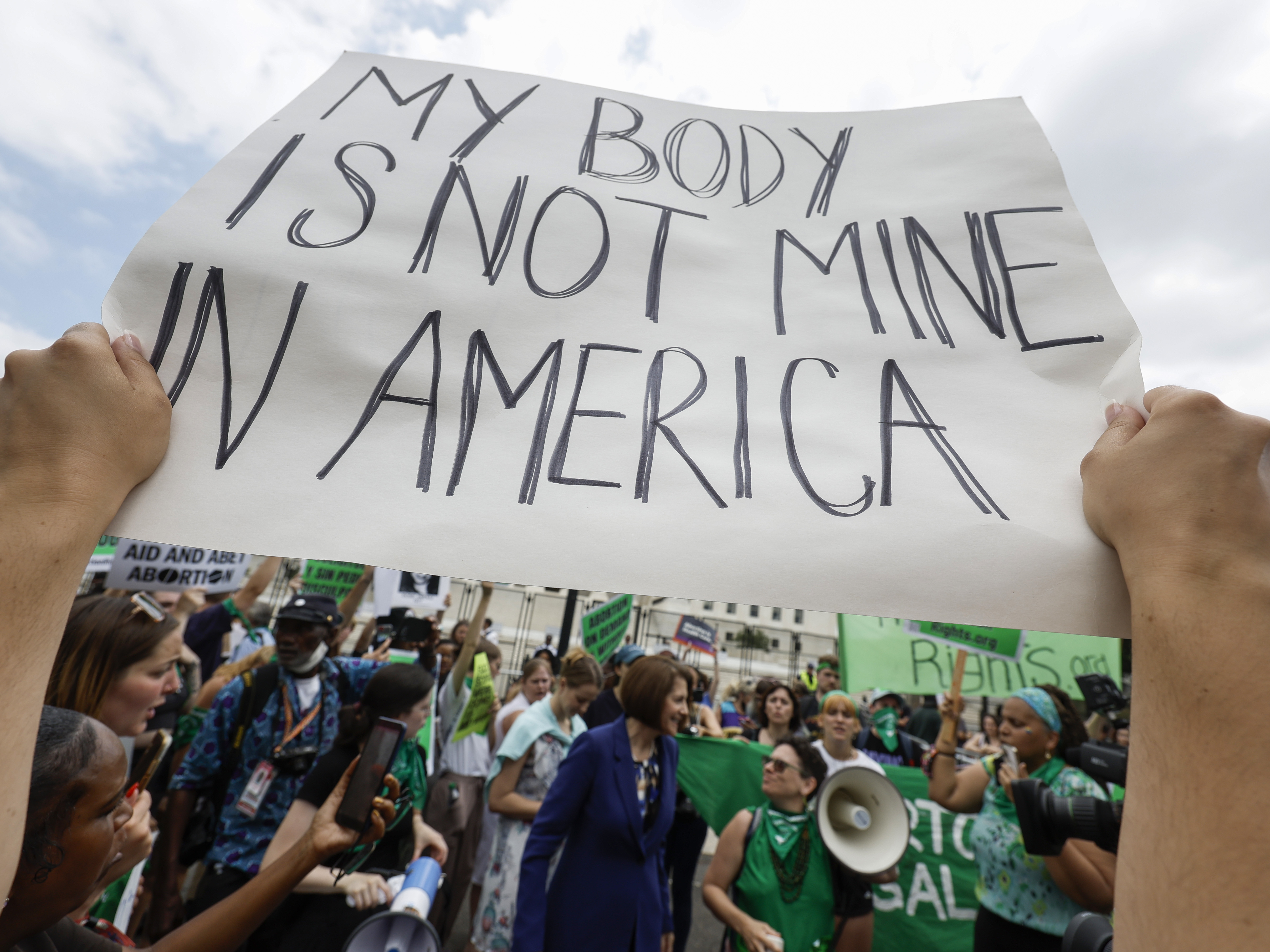 caption: People with disabilities worry about how they will be disproportionately affected by the Supreme Court's reversal of <em>Roe v. Wade</em>.