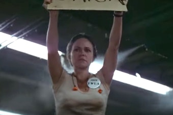 caption: Sally Field plays a cotton mill worker in the 1979 drama <em>Norma Rae.</em>