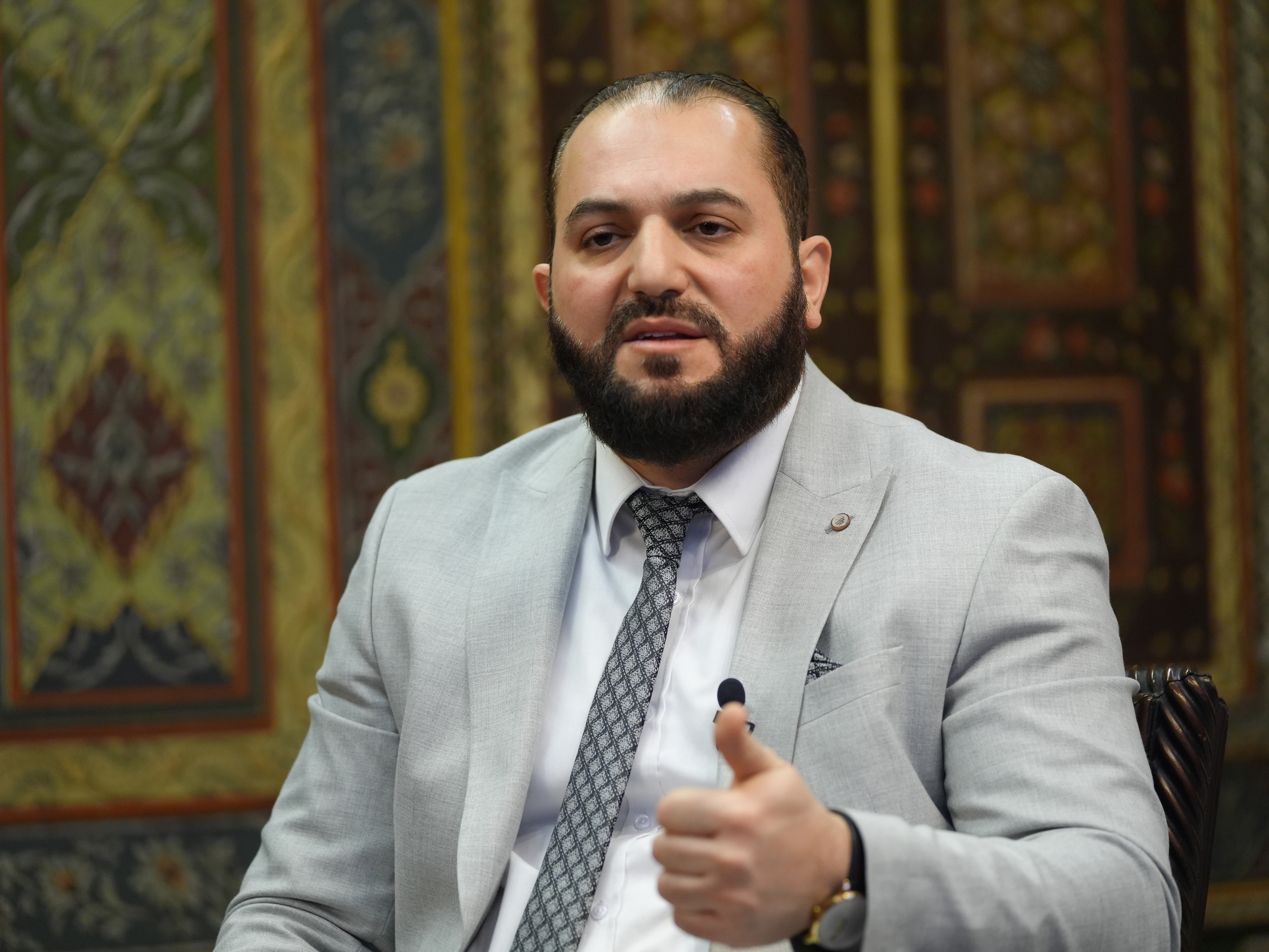 caption: "Our problem is not with Israel," Governor of Damascus Maher Marwan, appointed by the new administration in Syria, tells NPR. "We don't want to meddle in anything that will threaten Israel's security or any other country's security."