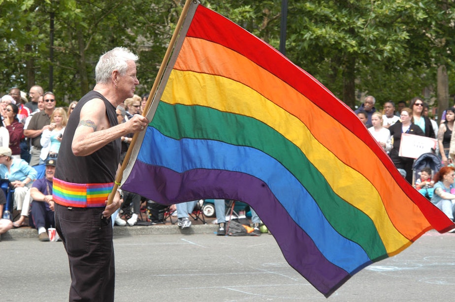 caption: 2005 Gay Pride Parade in Seattle.